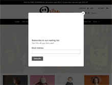 Tablet Screenshot of kiddycouture.co.nz